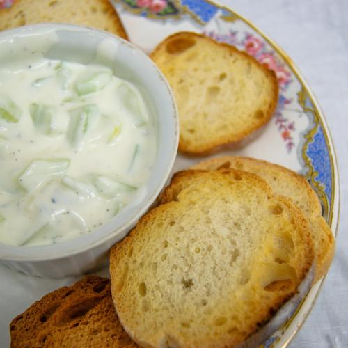 Le tzatziki et ses toasts