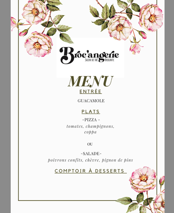 Menu du 16 au 20 juin