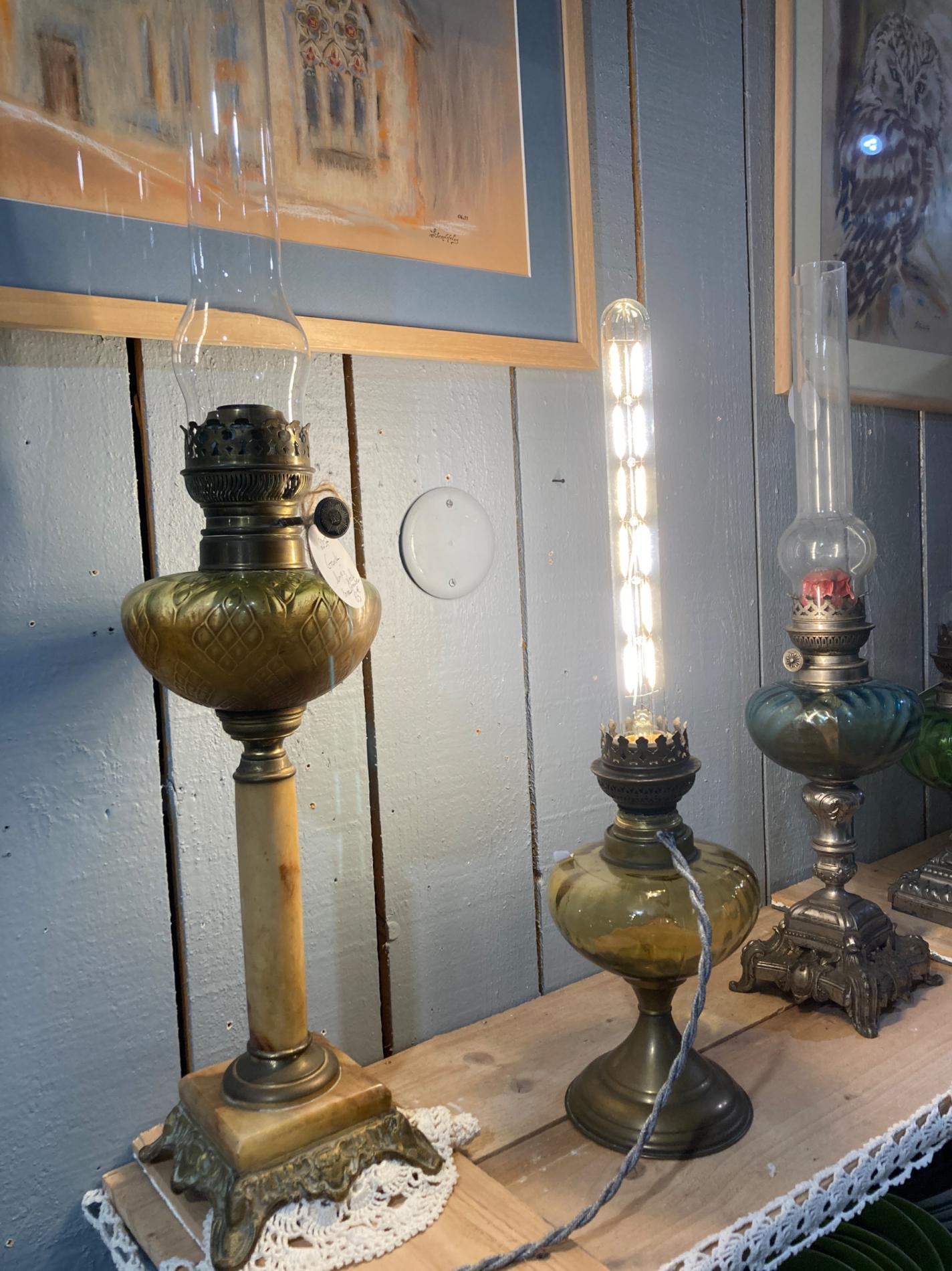 LAMPE A HUILE ELECTRIFIEE